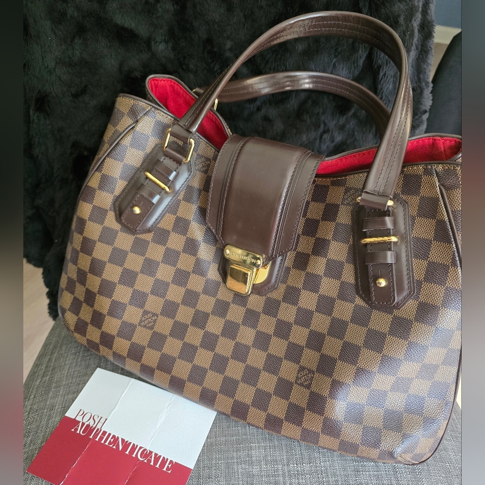 Louis Vuitton Ebene Damier Griet Satchel Bag